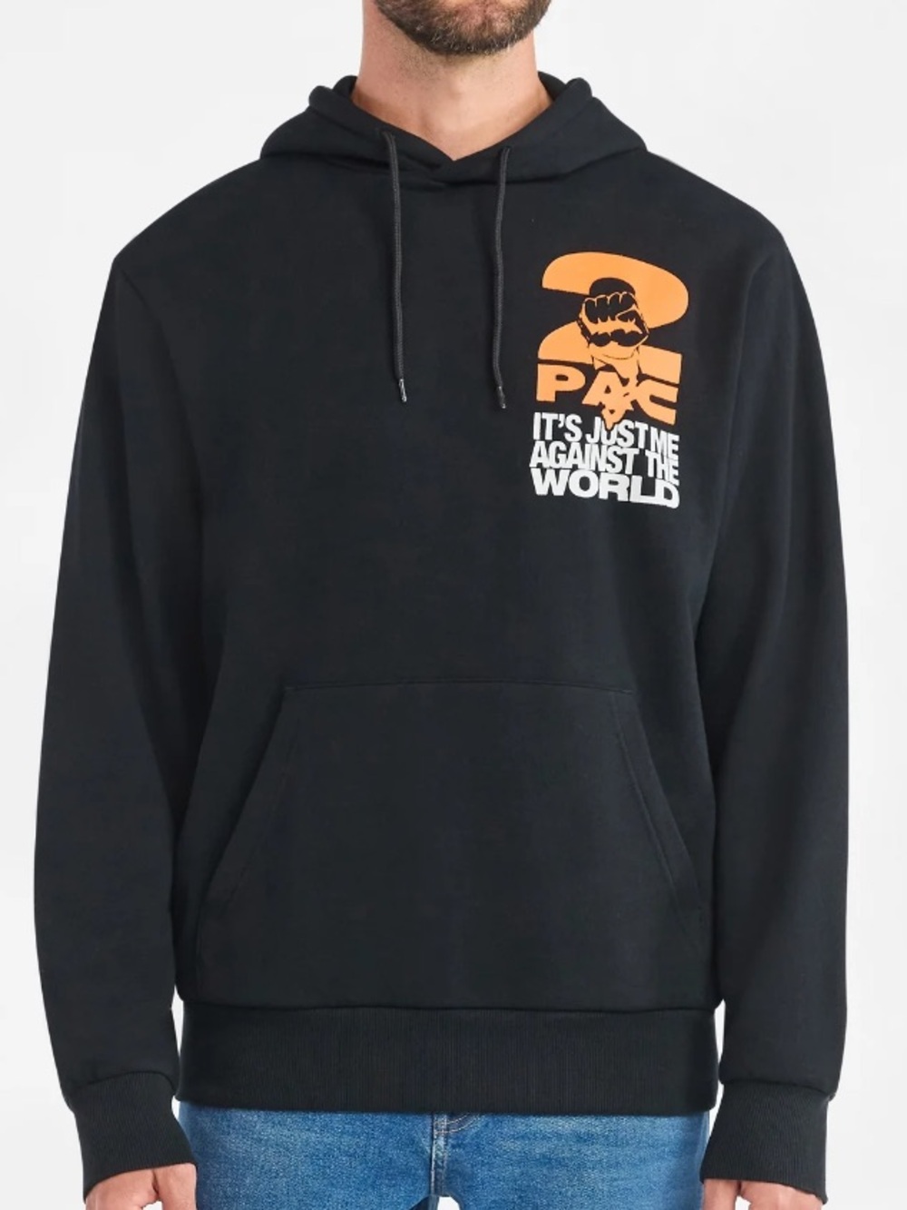 2pac Black Graphic Hoodie